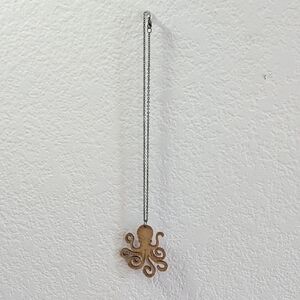 Wooden Octopus Necklace